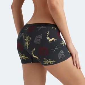 NIB MeUndies Boyshorts, Game of Thrones Great Houses pattern, 2x, super soft